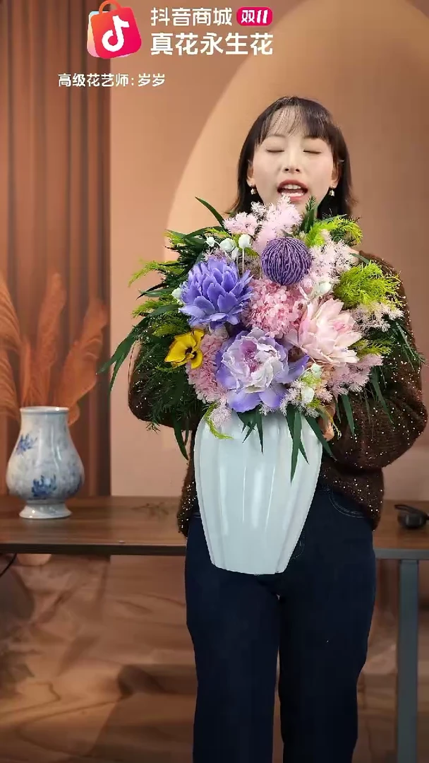 藤图片款式：花+花瓶一整套