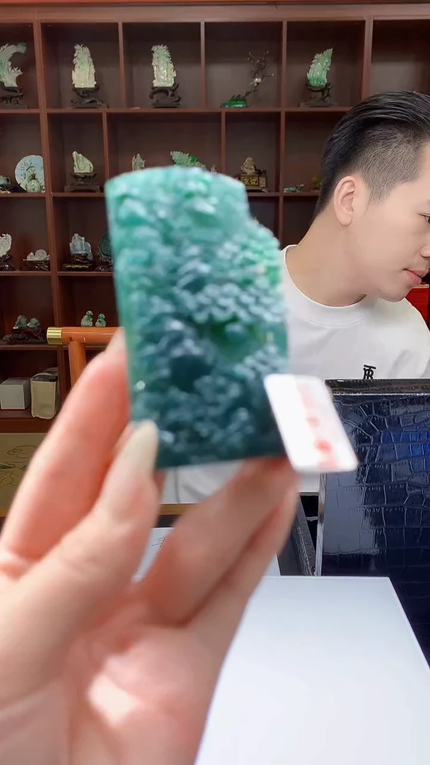 【闪购商品】定制翡翠未镶嵌8046jj-毛货挂件99