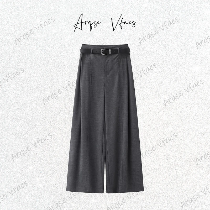 [ARQSEVFAES正品]—2025夏季显瘦通勤风西装裤直筒长裤女50413098