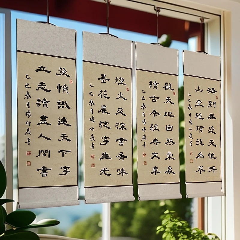 张绪岭隶书四条屏