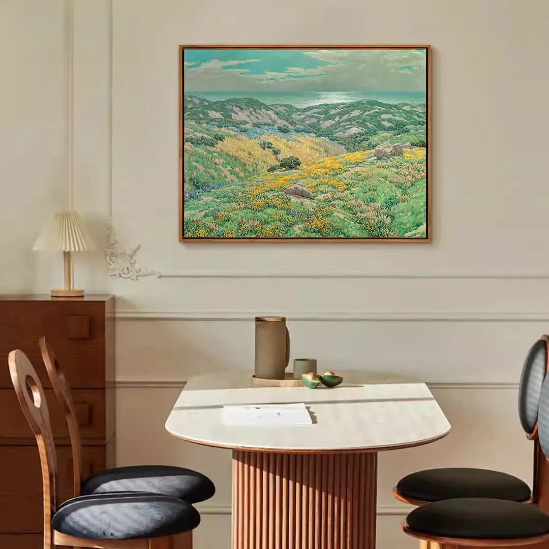 新品-雷德蒙德《花海》版画客厅餐厅背景墙装饰画油画挂画