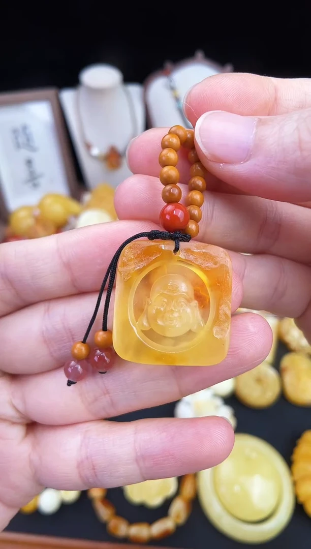 琥珀未镶嵌珠宝奇石柒月