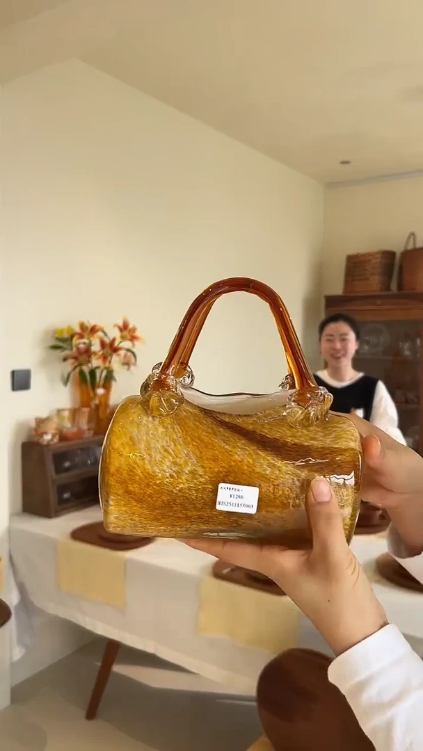 茶道摆件0000皮包花器5003