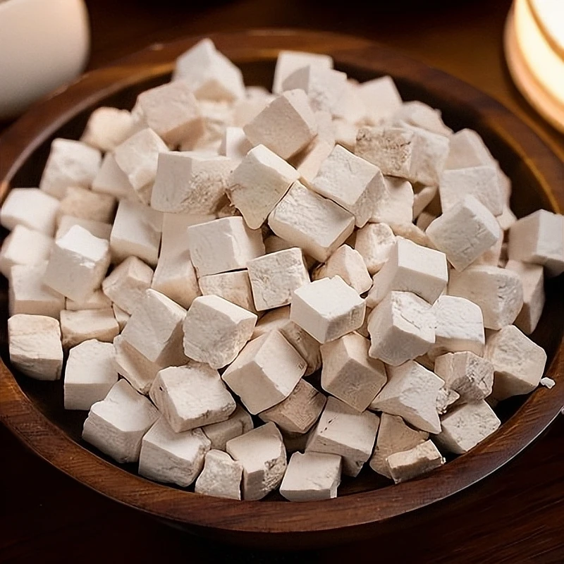 云南茯苓 正宗【原切】云茯苓生切生晒 精选中心丁无熏硫