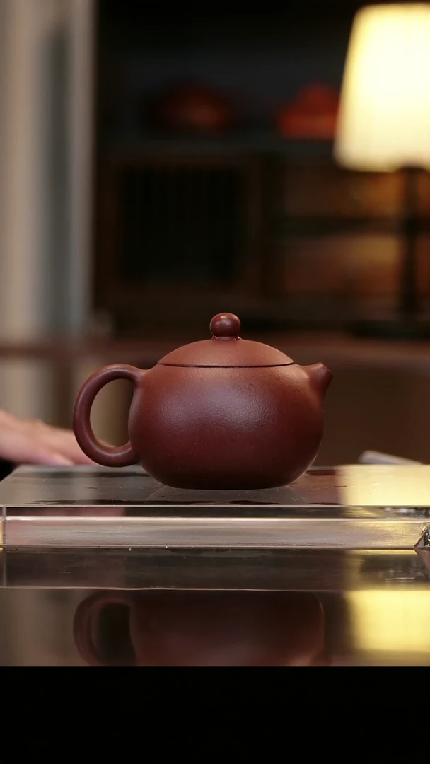 茶壶紫砂底槽清半手西施200cc