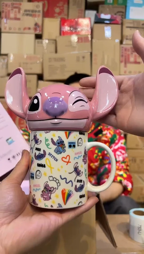 【闪购商品】其他原盒安琪满印带盖杯