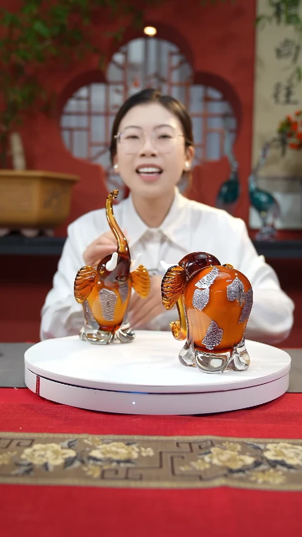 【闪购商品】琉璃手工艺品大象