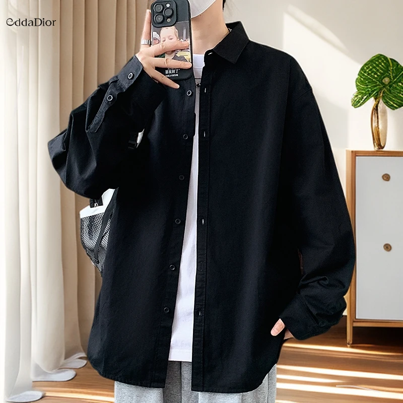 eddadior法国轻奢品牌男士长袖衬衫春秋季新款青少年学生帅气休