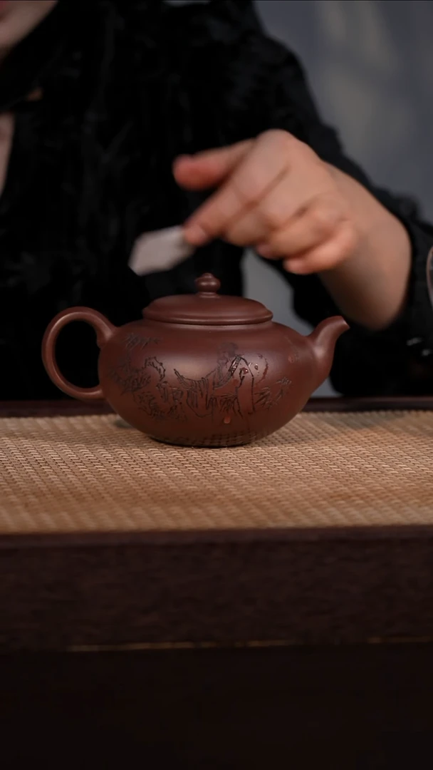 茶壶紫砂紫泥 360cc