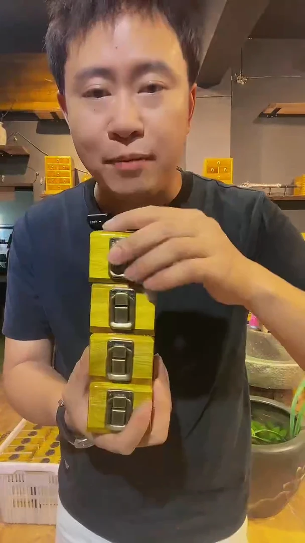 木金丝楠木制品戒指盒一个6*6*5