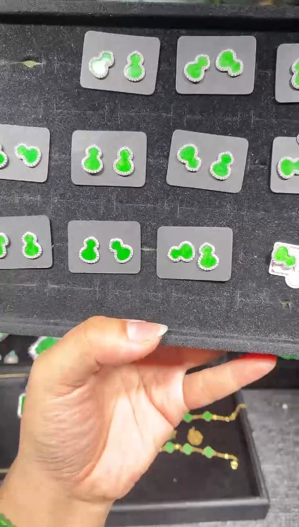 银S925镶嵌定制翡翠30定制翡翠-多样性发货（发其一）