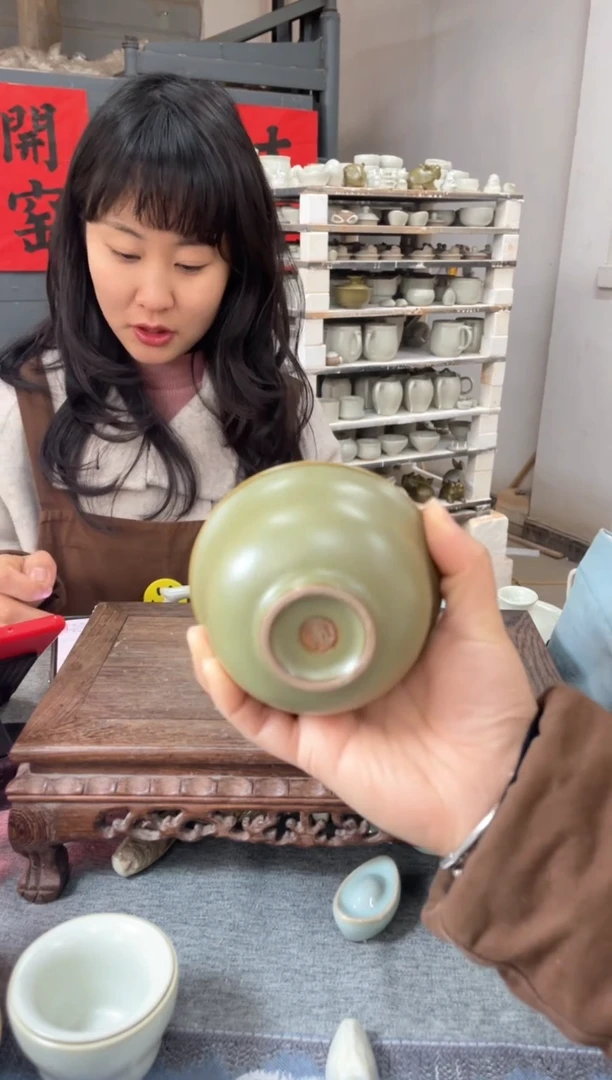 【闪购商品】其他茶叶末釉 元宝盖碗 两才 微瑕