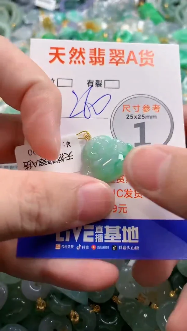 颈饰18K金镶嵌翡翠0886699278