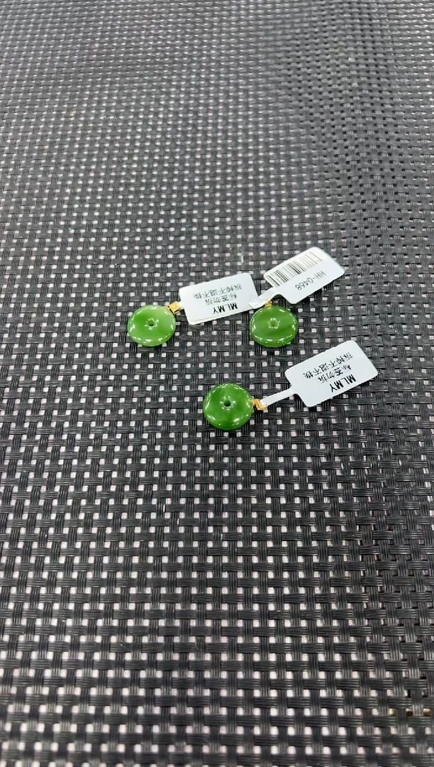 和田玉18K金镶嵌颈饰（多样性发一件）0468