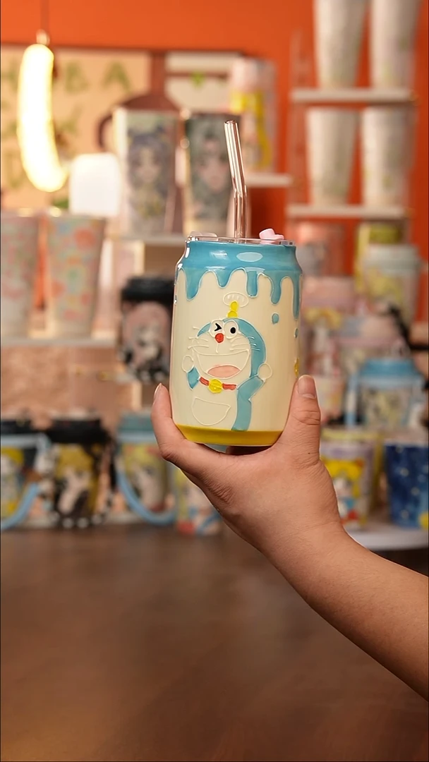 景德镇手工手绘文创陶瓷杯