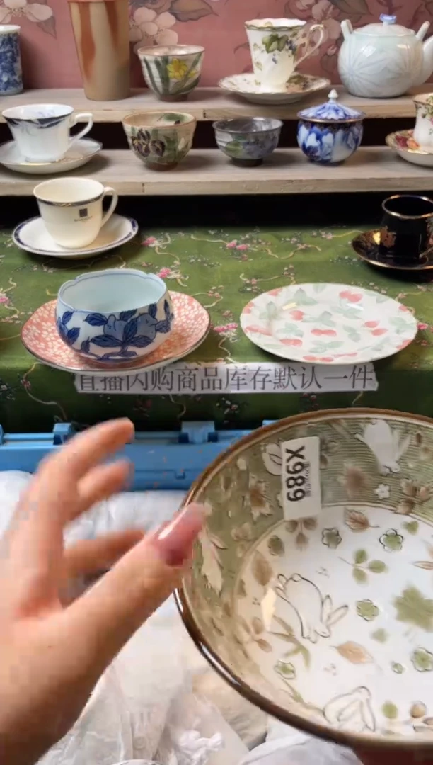 瓷片红瓷器瓷器X989