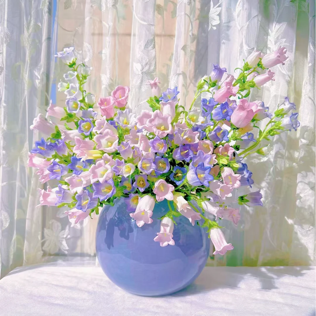 【风铃】云南斗南基地现采现发品质好风铃草花3扎3色各一把