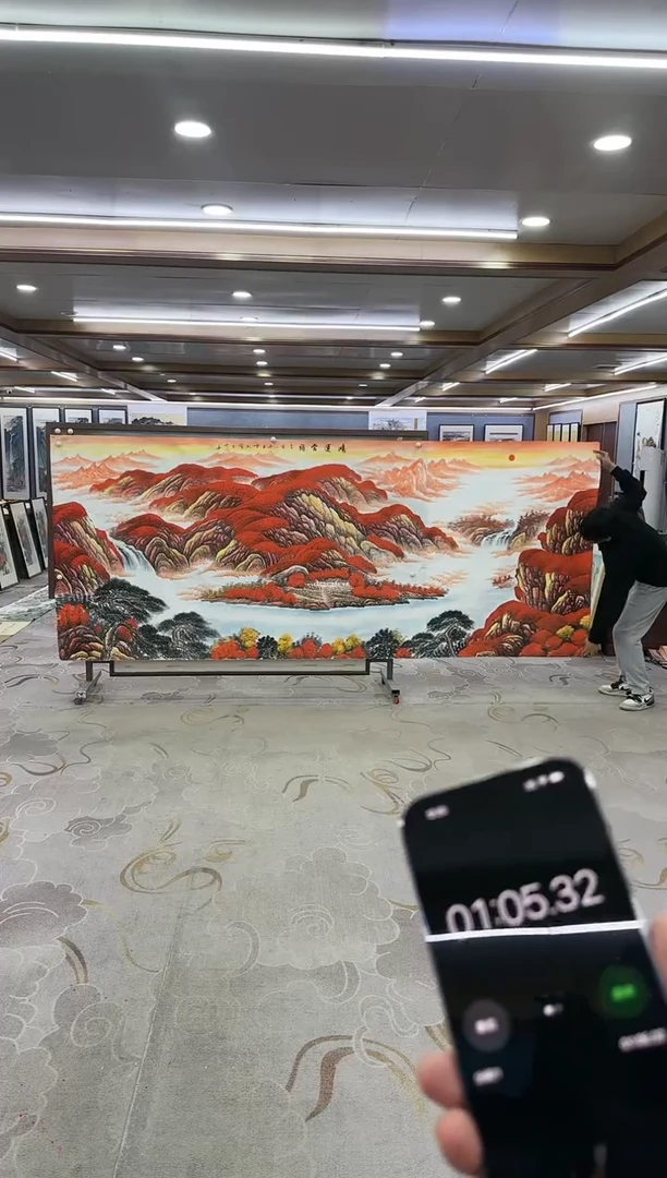 绘画Y-刘雪红-大丈二-山水画