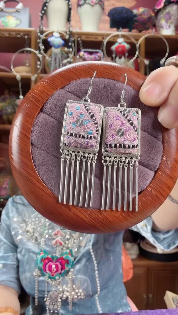 刺绣耳环22甜甜家