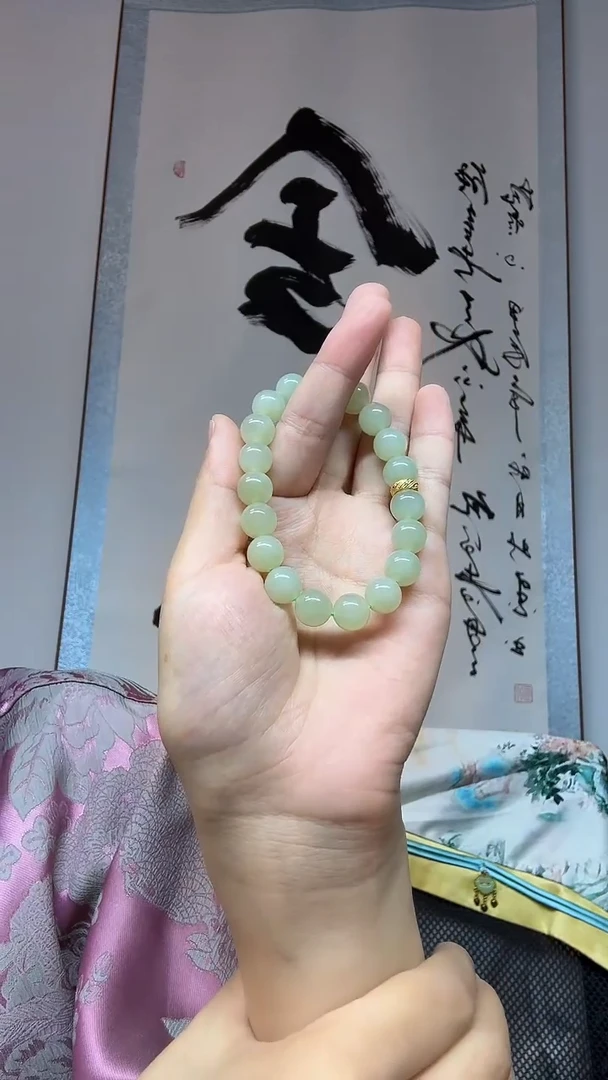 手串未镶嵌和田玉约卡10