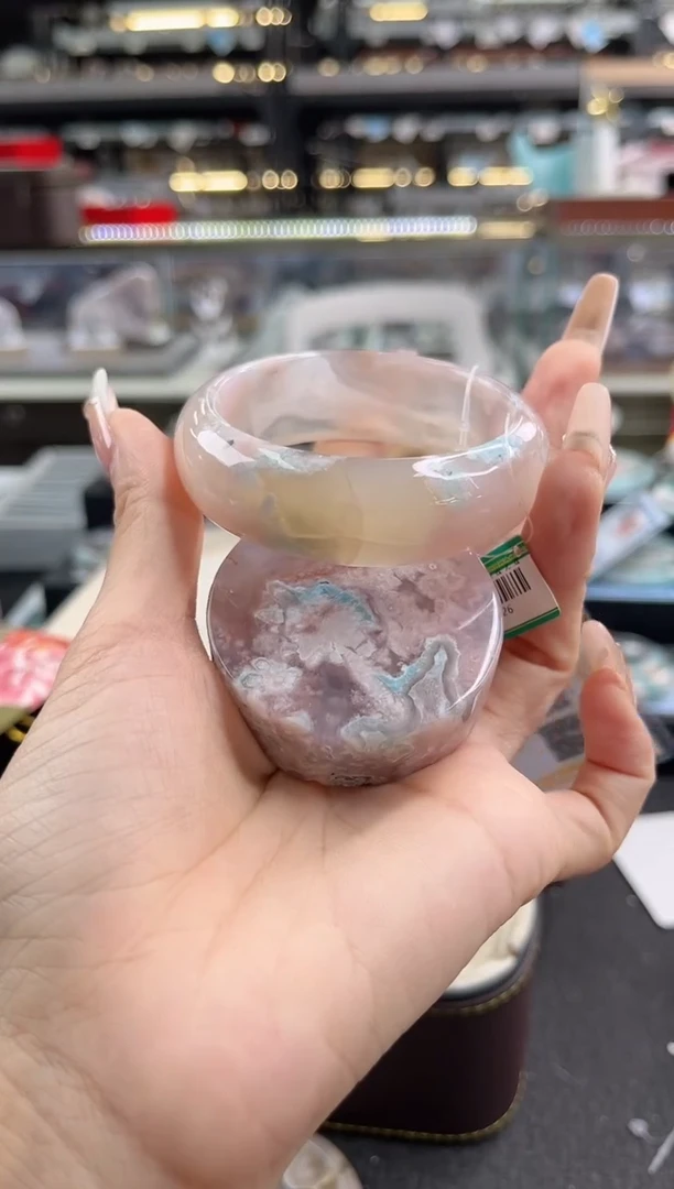 未镶嵌手镯石英质玉52圈口（赠品镯心）6887026