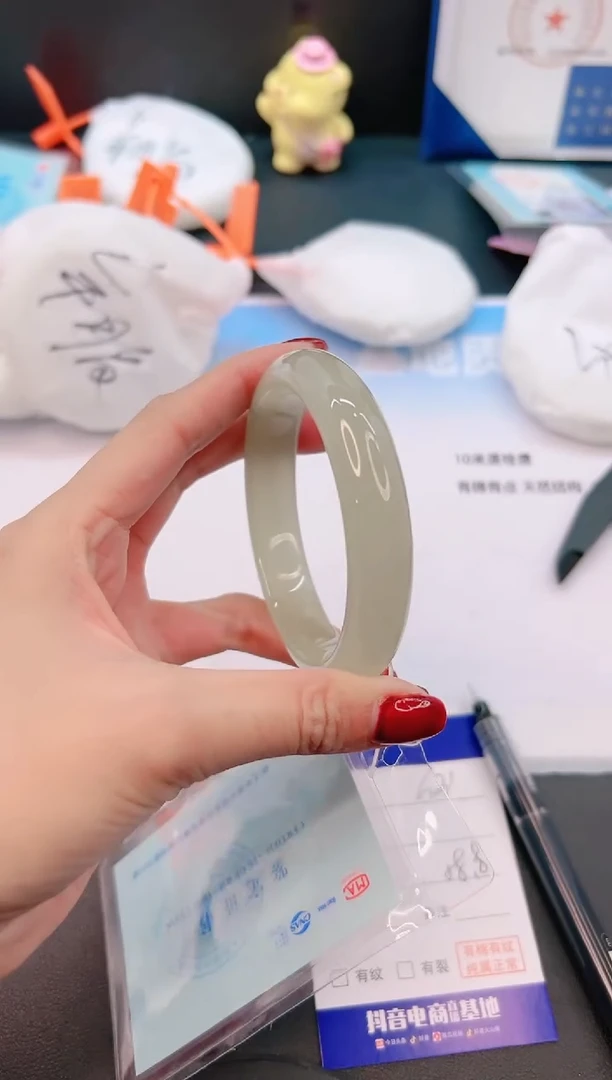 未镶嵌手镯石英质玉14G31-58+