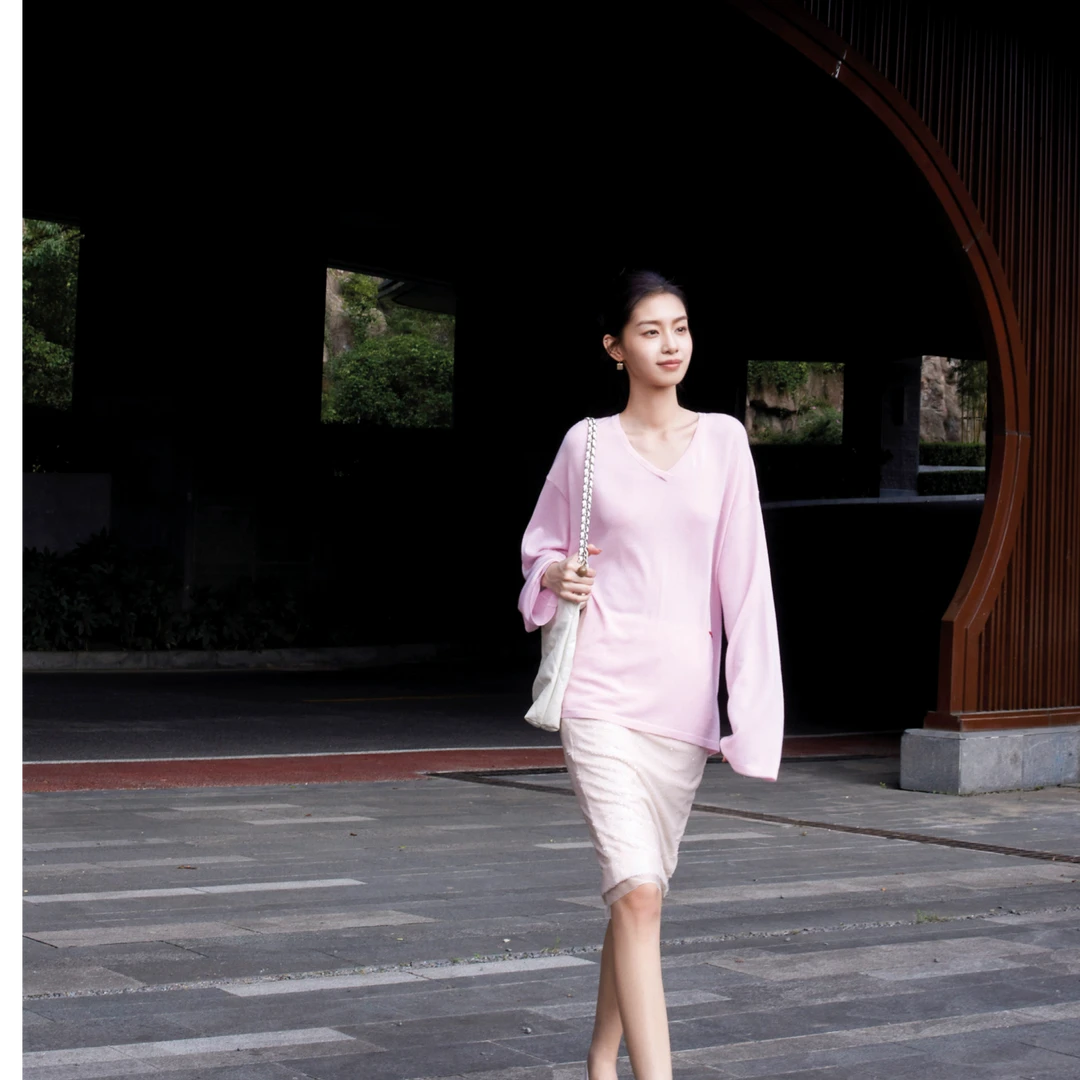 WIWH  套头毛针织衫