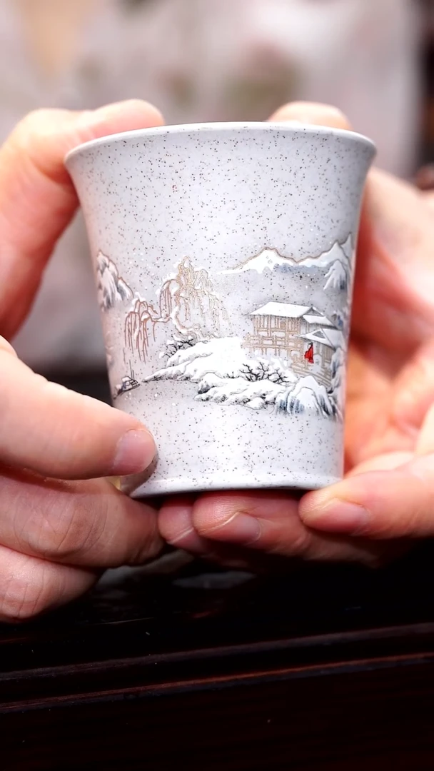 茶杯紫砂宜兴紫砂精品杯26