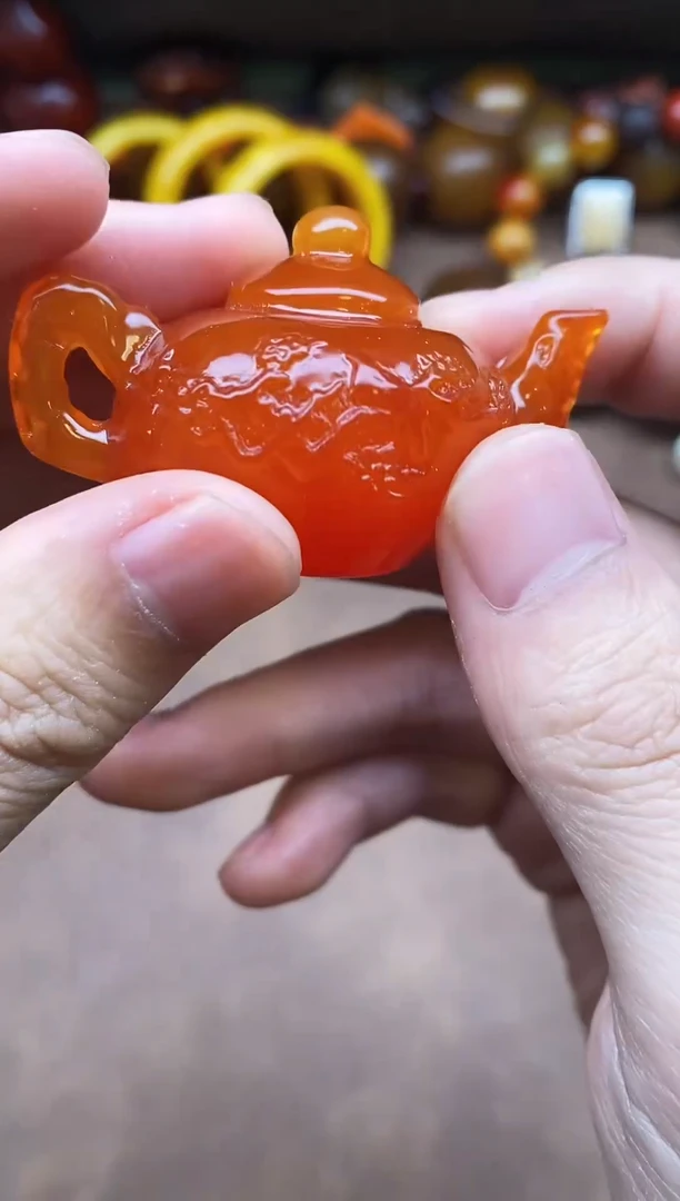 非金属无俄罗斯特色磨砂橘皮珠串多样性发货