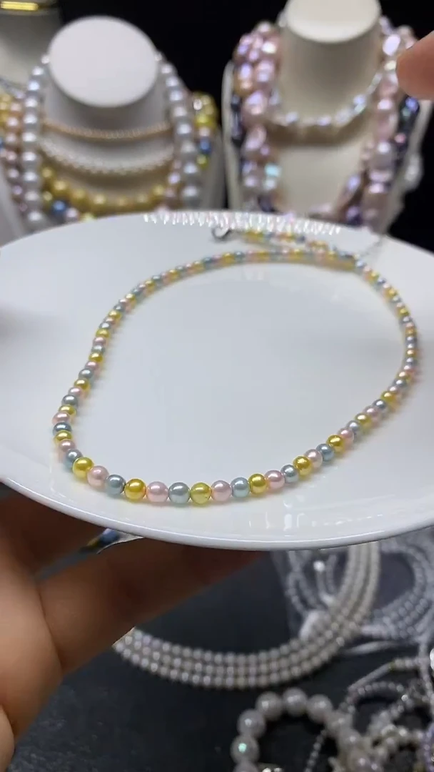 颈饰未镶嵌淡水珍珠多人