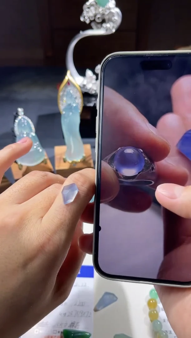 【闪购商品】定制翡翠未镶嵌大牛玻璃种紫罗兰裸石07