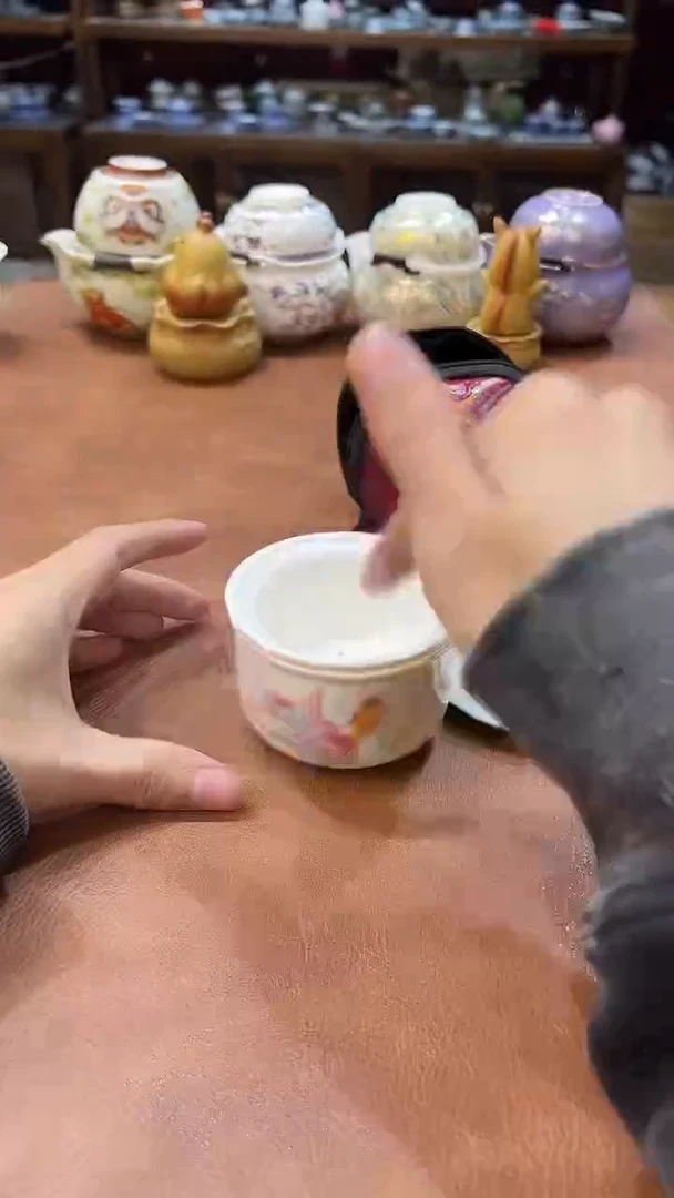 真的很便宜会开片的旅行茶具