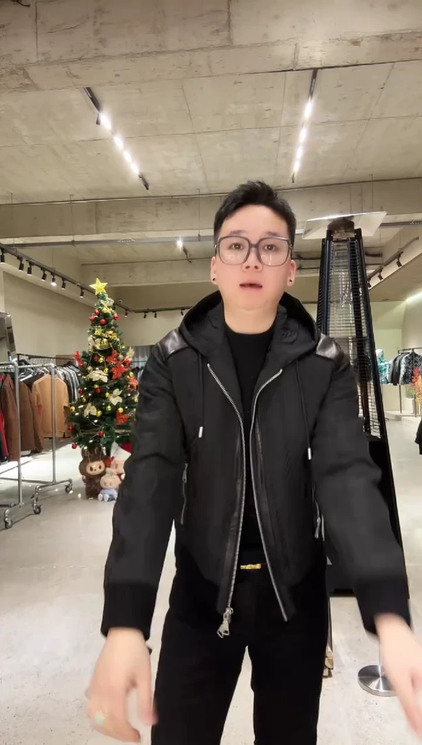 48码（125斤内）真皮拼接鹅绒夹克