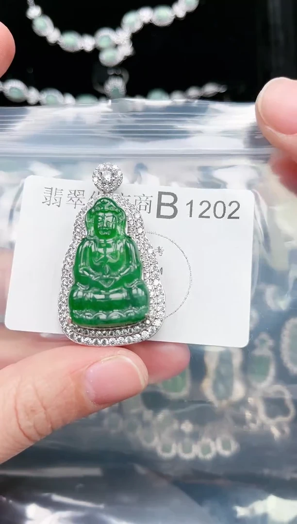 【闪购商品】翡翠颈饰未镶嵌1202赠皮绳