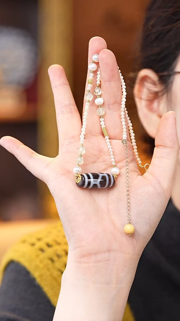 玛瑙/玉髓（覆膜）颈饰未镶嵌锁骨链多样性发其一