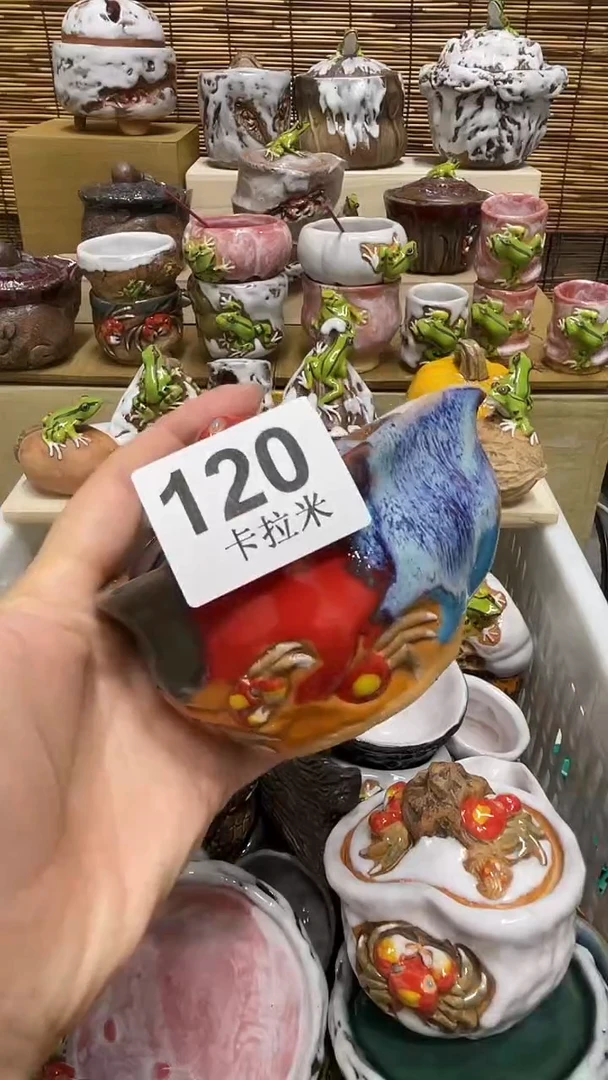 甜**甜120精美粗陶手工柴烧