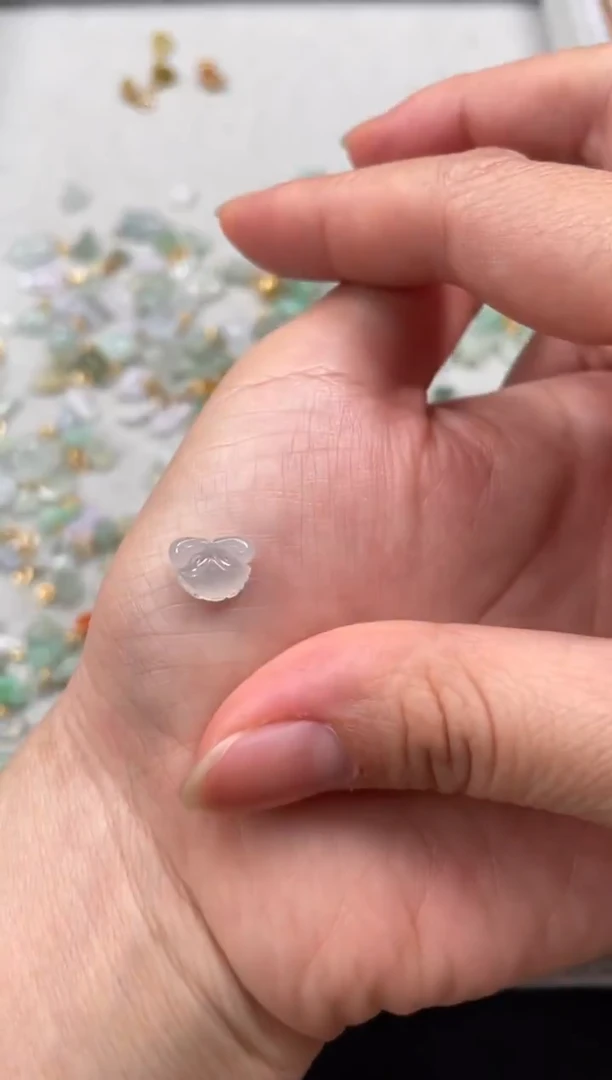 吊坠(不含链)银S925镶嵌翡翠1个JK415