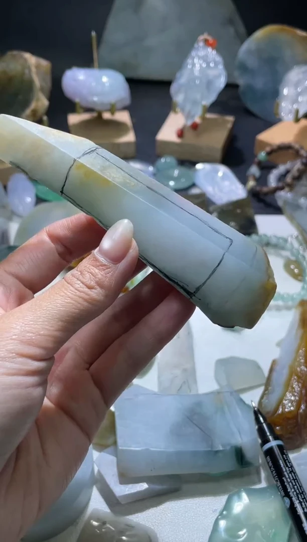 未镶嵌定制翡翠定制材料（包工仿古无事牌）