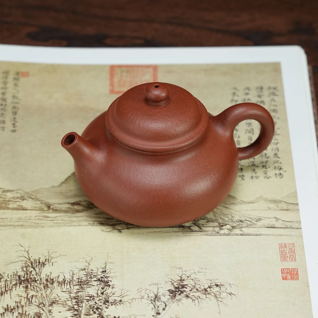 容天 红降坡 约200cc 宜兴手工紫砂壶家用泡茶茶壶