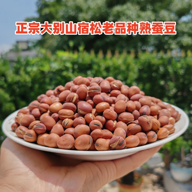 正宗大别山土特产安庆宿松原味蚕豆香酥胡豆解馋休闲零食炒熟蚕豆