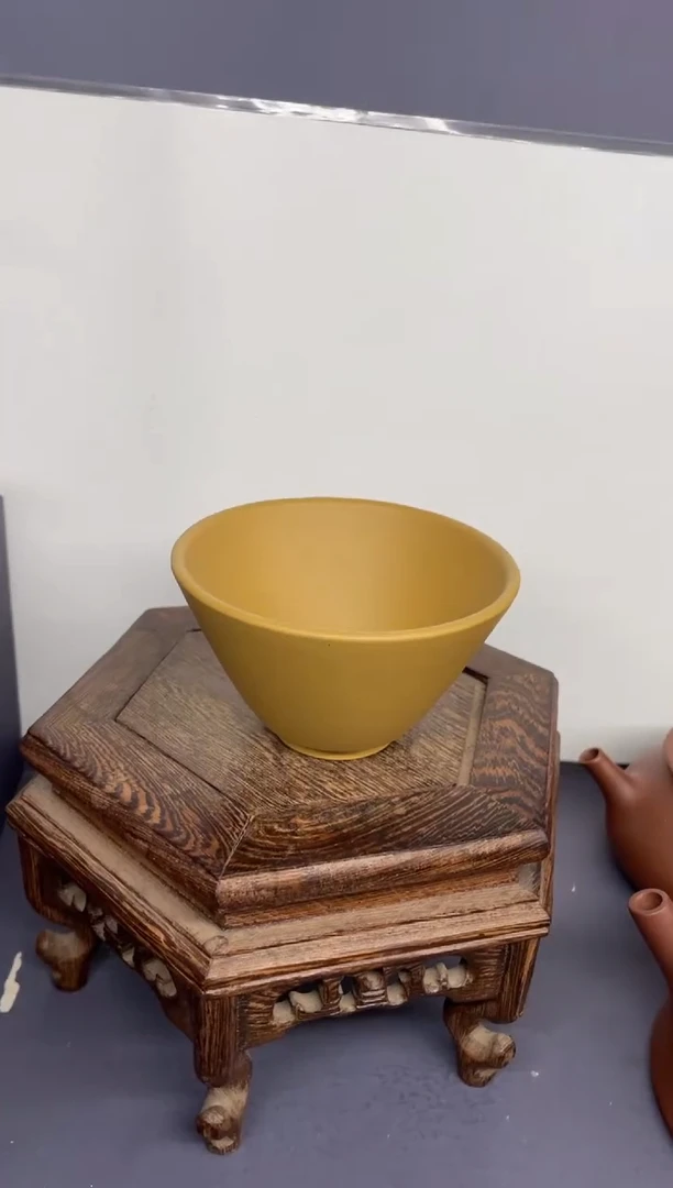 茶壶紫砂黄金段 斗笠杯