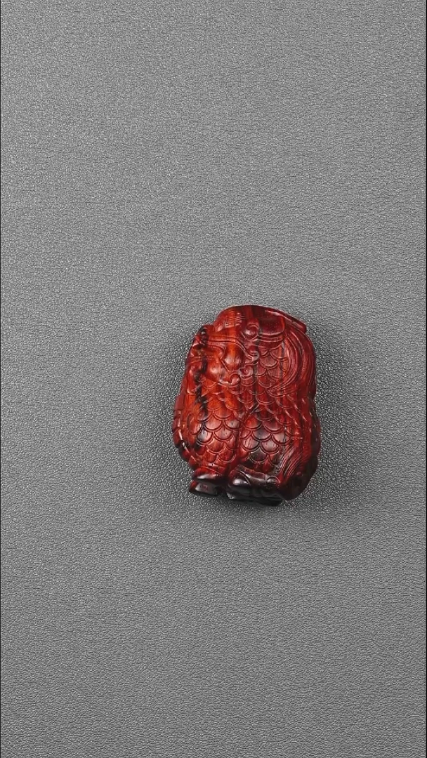 把件小叶紫檀麒麟手把件
