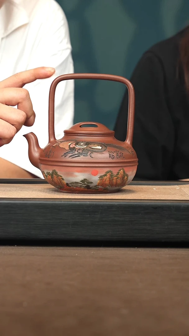 茶壶紫砂【P030】双线提梁650c WZG