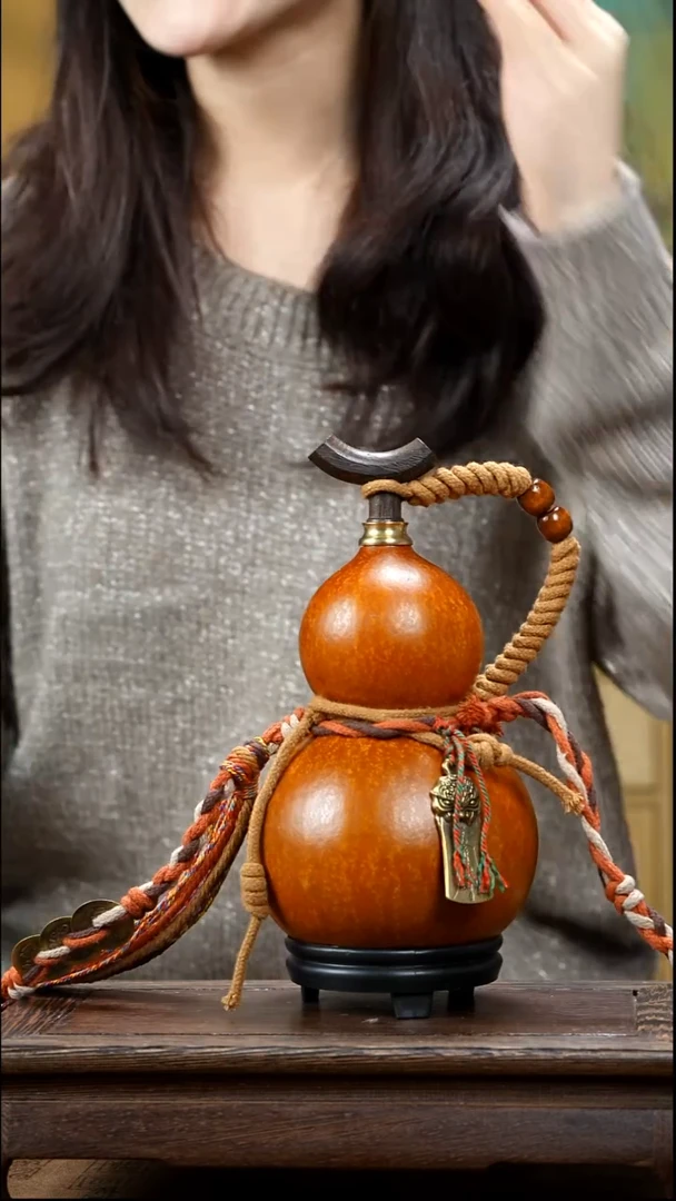 XG080藏绳款酒葫芦不包手串（现货现发）+原色小手捏