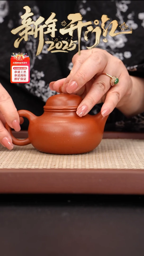 【闪购商品】紫砂茶壶全手工铁芯朱泥容天230cc