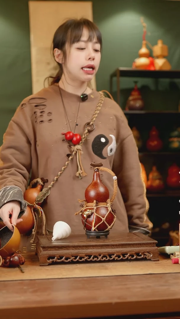 165号精品天然大漆酒葫芦一物一拍~