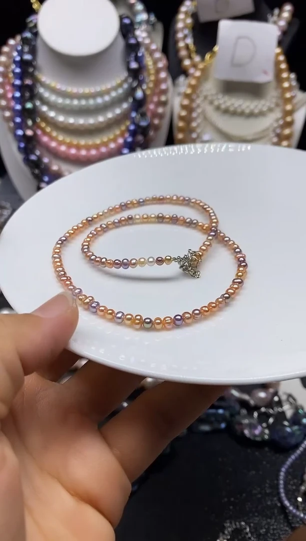 淡水珍珠未镶嵌颈饰多人