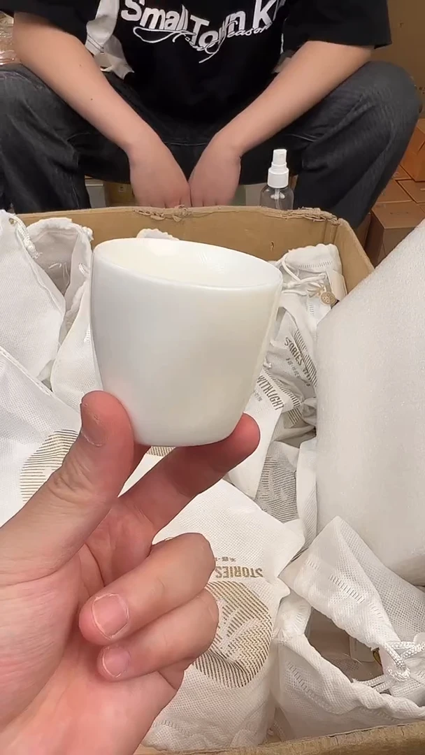 @@禾器晶彩道义杯白瓷