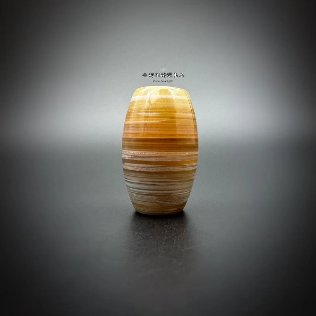天然缠丝玛瑙勒子满线 尺寸 32*20
