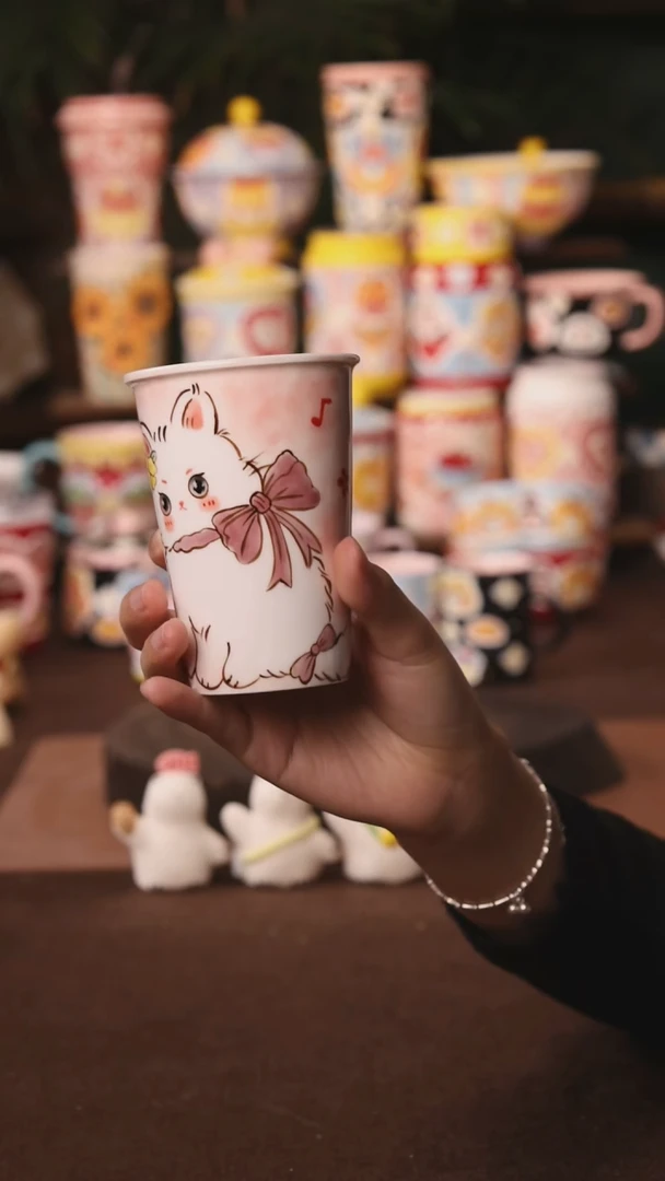 杯子景德镇原创手作陶瓷